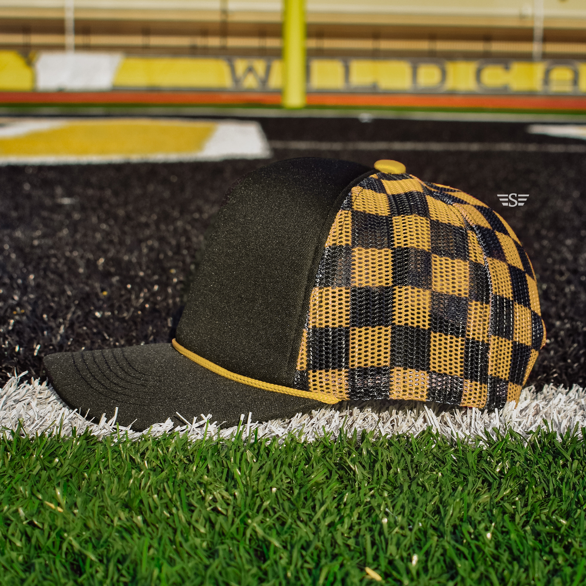 Checkered Mesh Back Cap – Desert Darling Co.